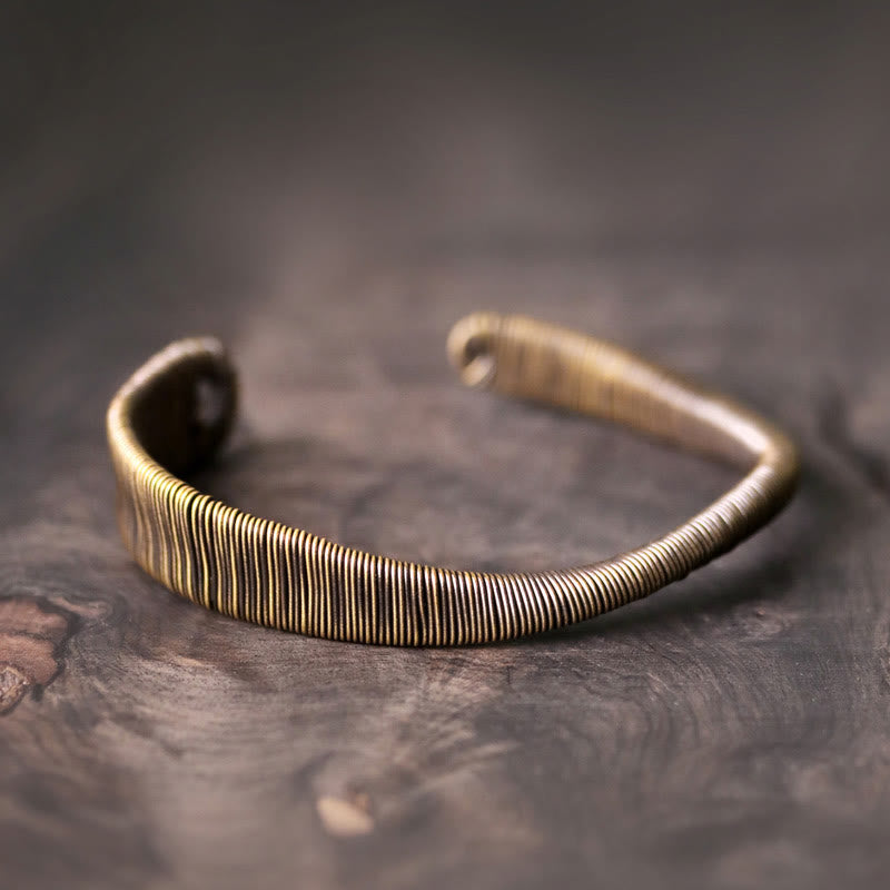 Copper Adjustable Cuff Bracelet for Luck and Wealth | Spiritual Bracelets