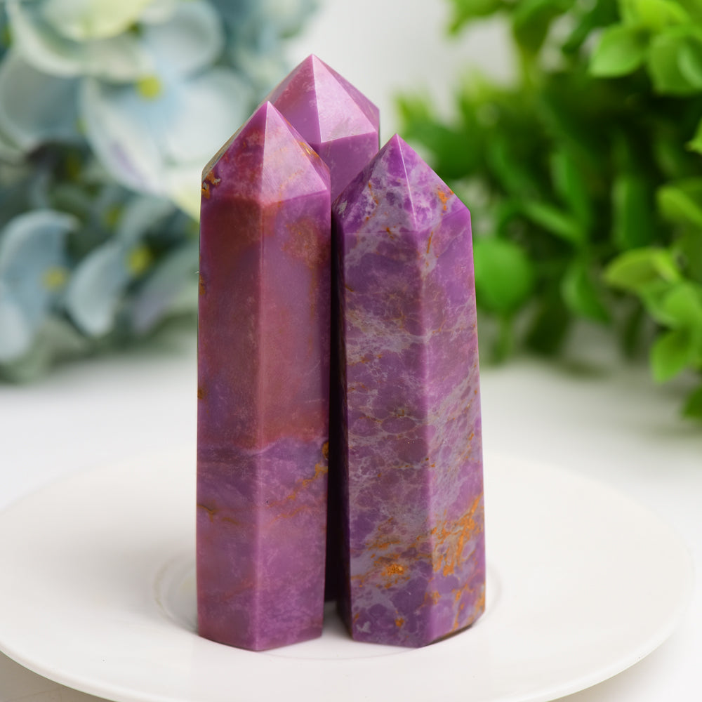 3.0-4.0 Inch Phosphosiderite Crystal Point Healing Energy