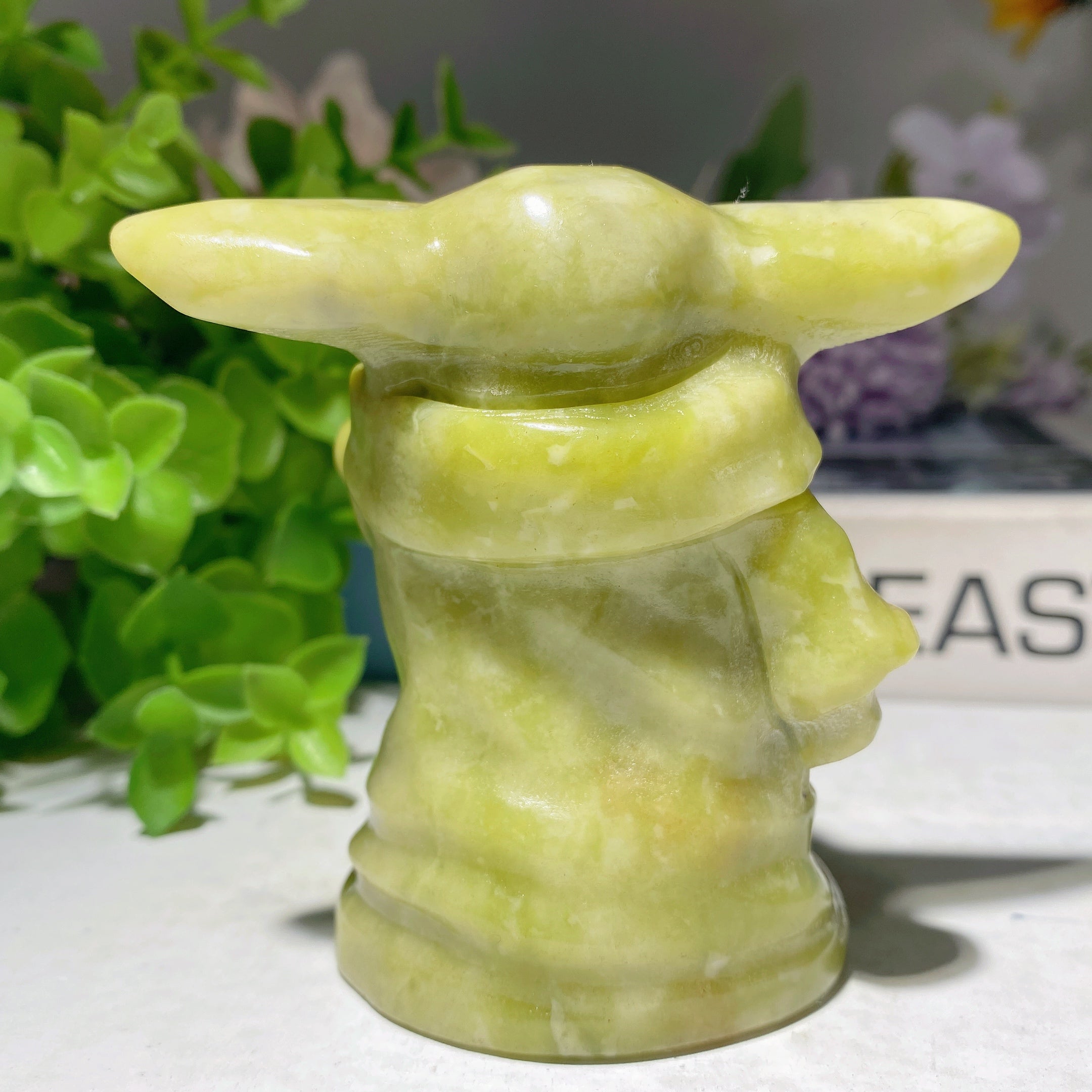 3,1 Zoll große Serpentin-Kristallfigur zur Heilung