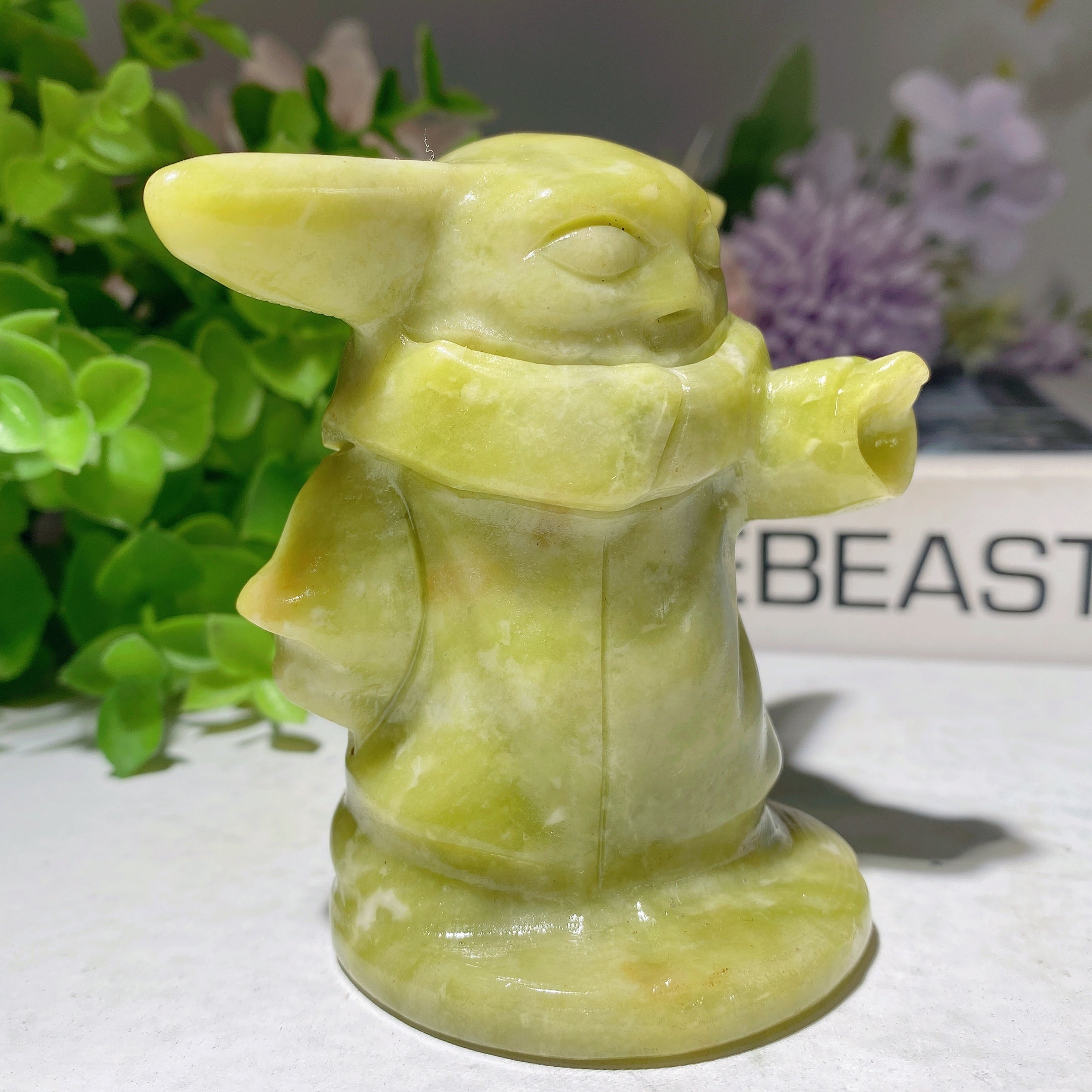 3,1 Zoll große Serpentin-Kristallfigur zur Heilung
