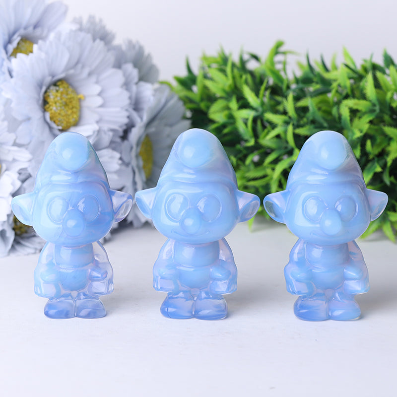 3.2 inch Blue Opalite Crystal Figurine Carving