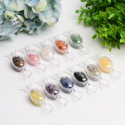 3,2 Zoll große gemischte Rohkristallsplitter für heilende Energie