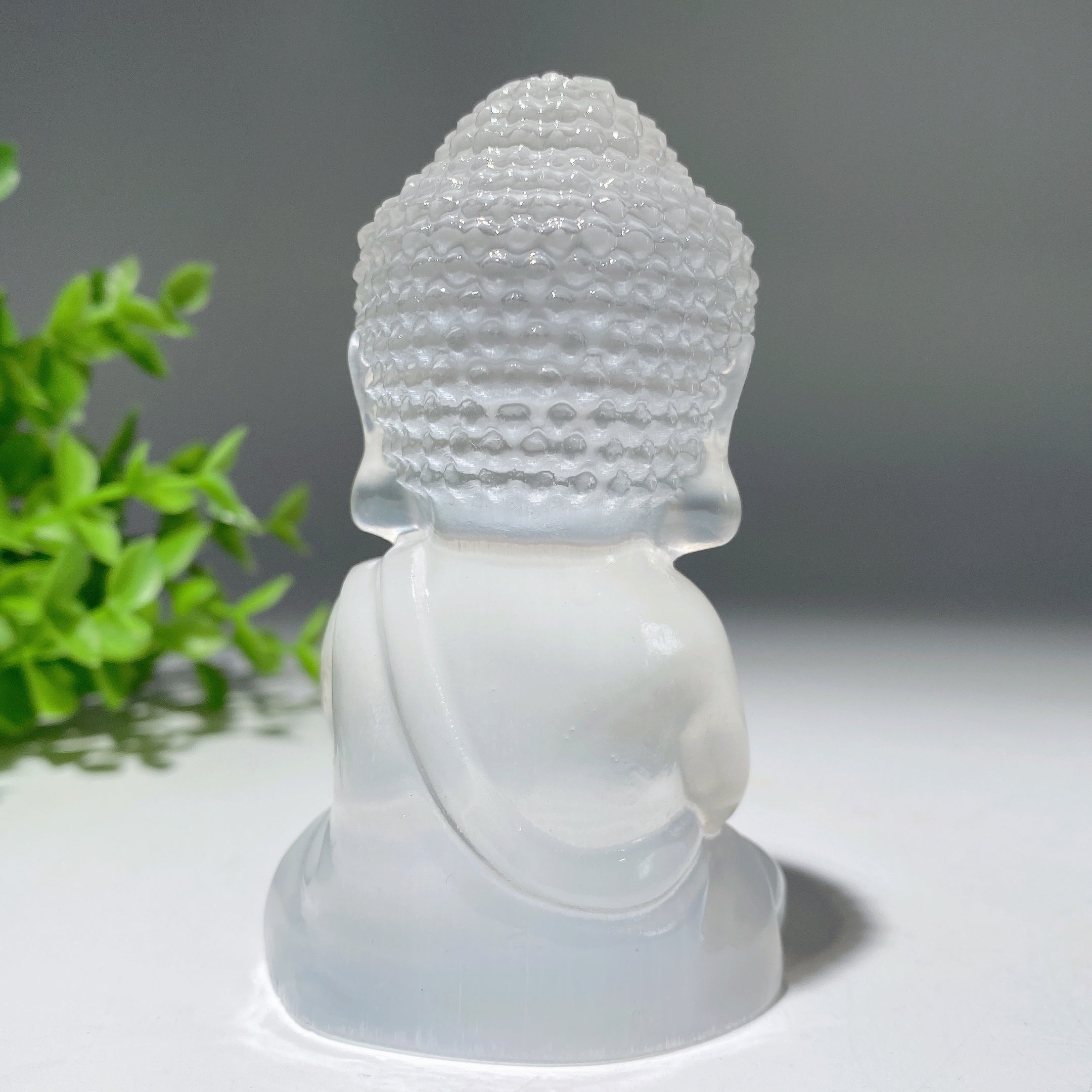 3.3 inch Selenite Crystal Buddha Statue for Healing