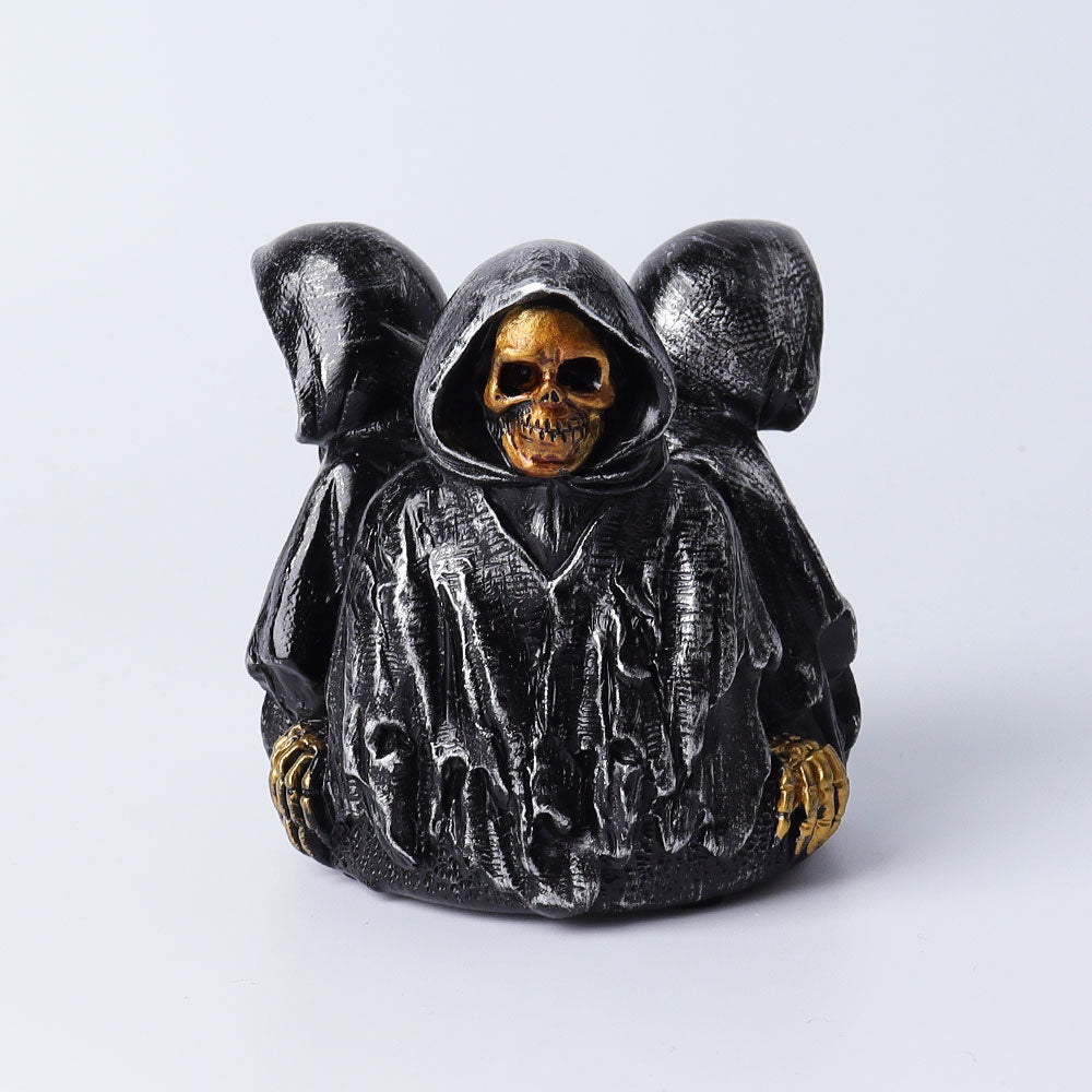 3,47" Harz Drei Zauberer Kristallkugelständer