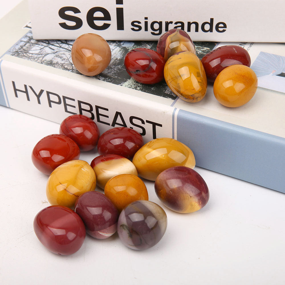 3–4 cm große Mookit-Trommelsteine ​​für Heilung und Energie