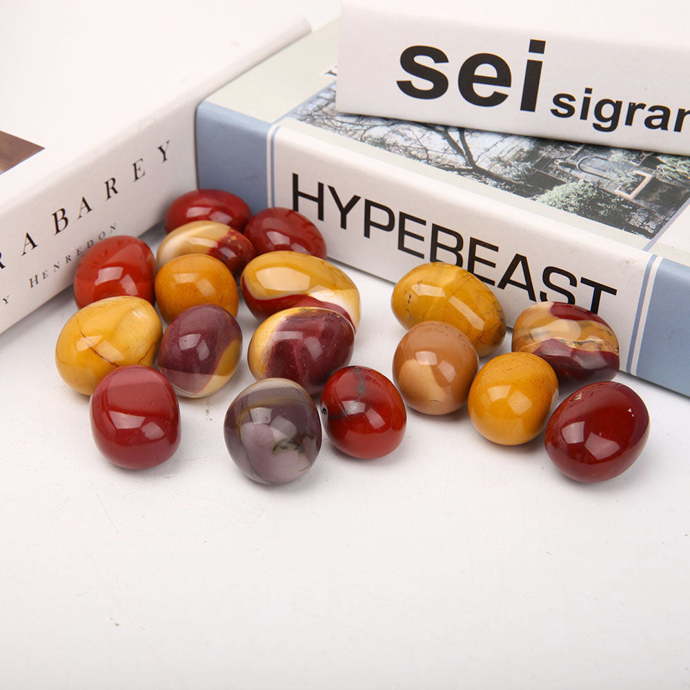 3–4 cm große Mookit-Trommelsteine ​​für Heilung und Energie