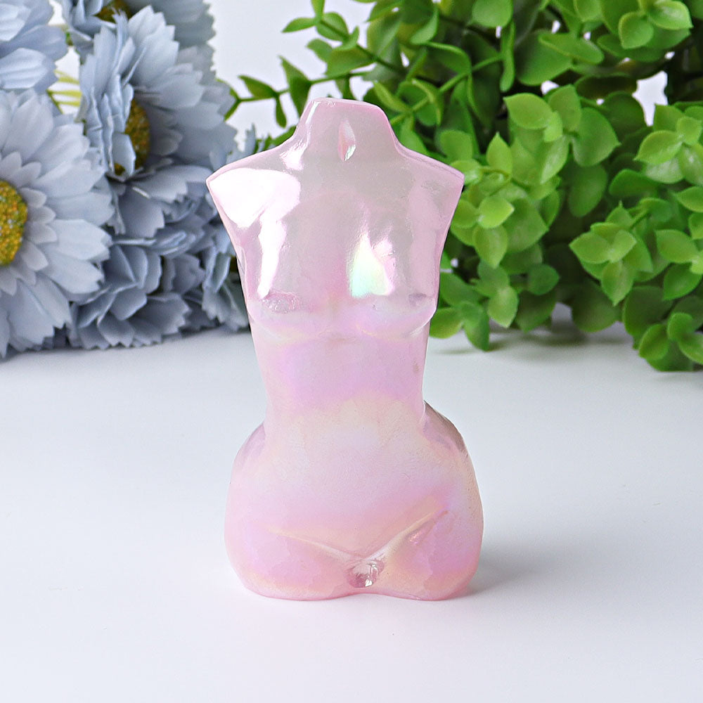 3.7 Inch Aura Angel Crystal Figurine for Healing and Meditation