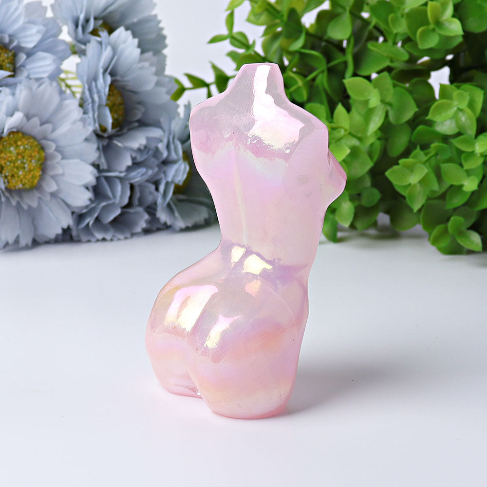 3.7 Inch Aura Angel Crystal Figurine for Healing and Meditation