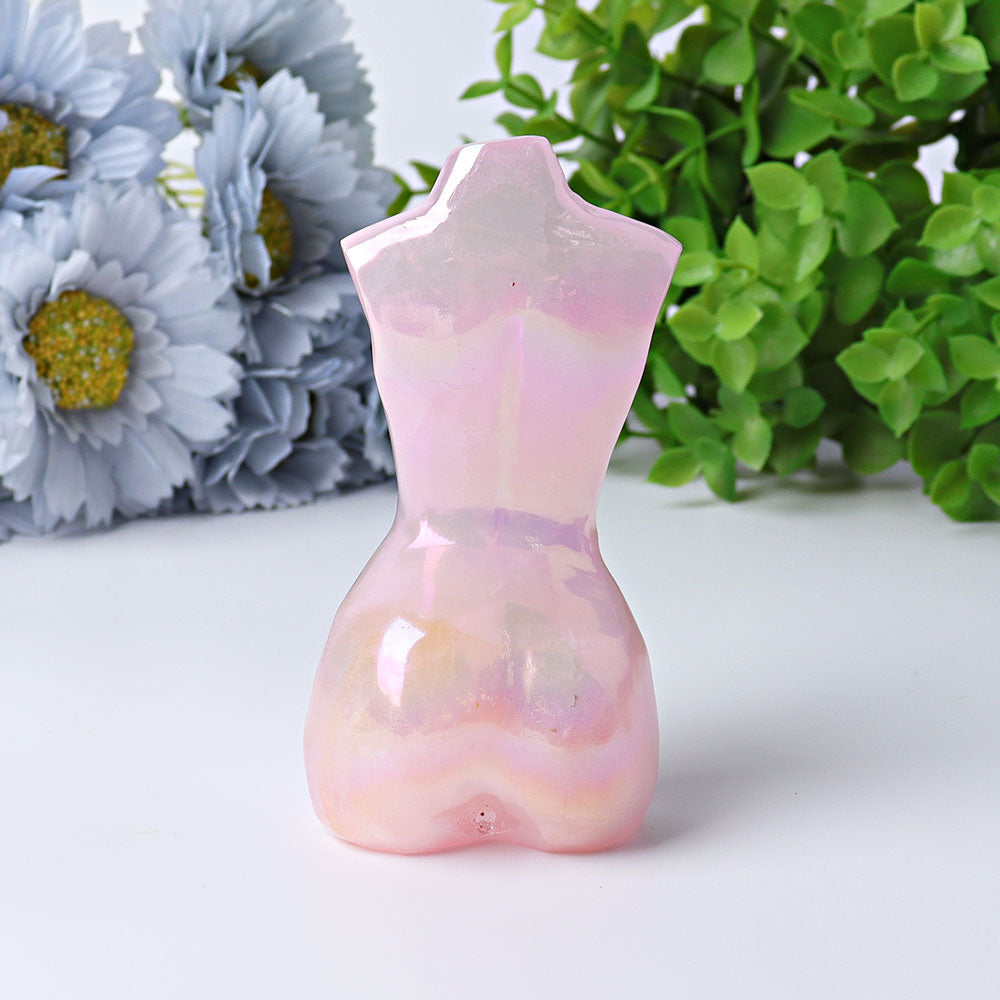 3.7 Inch Aura Angel Crystal Figurine for Healing and Meditation