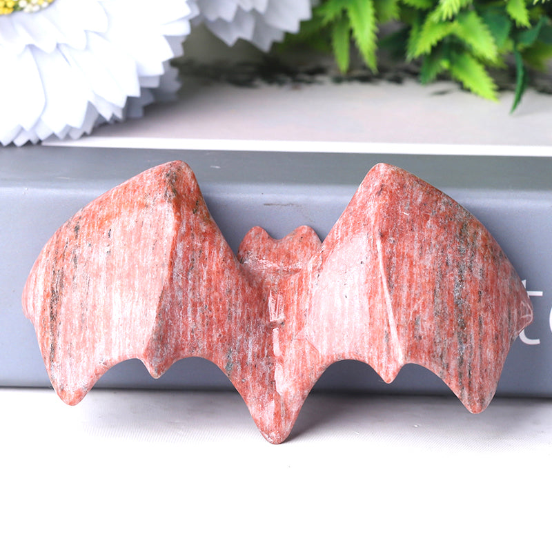 3,7 Zoll Sesamstein-Fledermaus-Kristallfigur