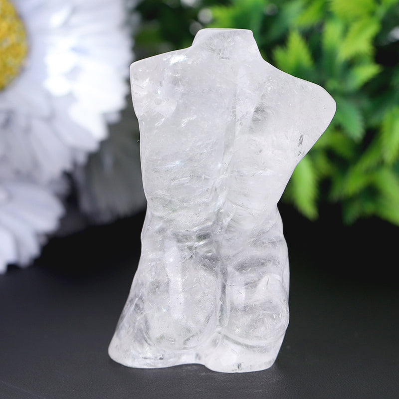 3-Inch Clear Quartz Figurine for Healing & Meditation