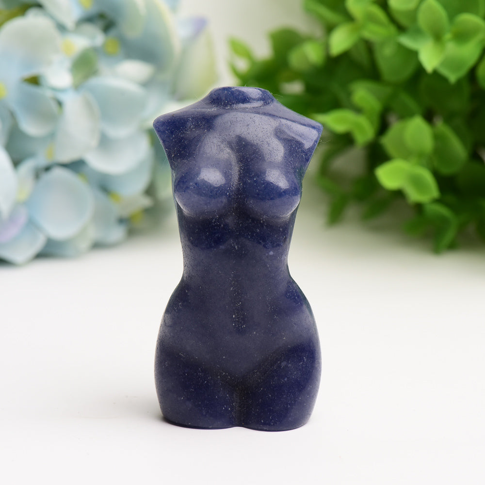 3-Zoll-Kristall-Torso-Figur-Schnitzerei | Heilende Klänge
