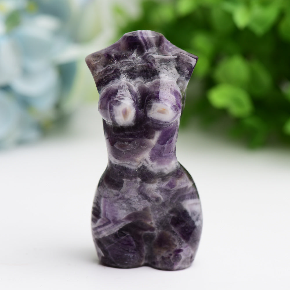 3-Zoll-Kristall-Torso-Figur-Schnitzerei | Heilende Klänge