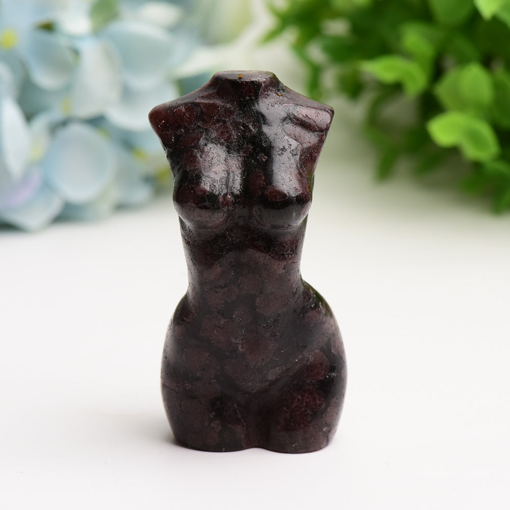 3-Zoll-Kristall-Torso-Figur-Schnitzerei | Heilende Klänge