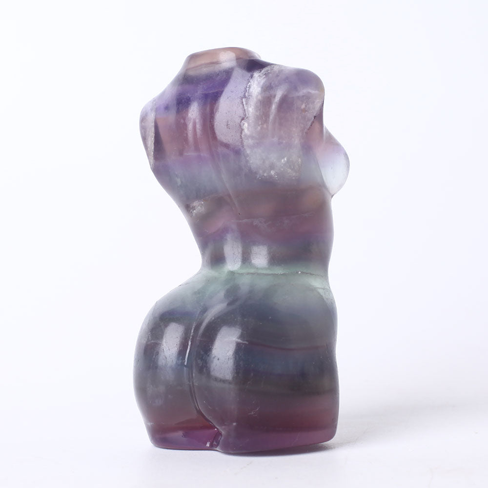 3-inch Fluorite Crystal Figurine Carving for Healing