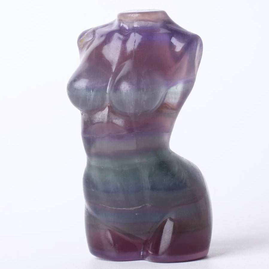 3-inch Fluorite Crystal Figurine Carving for Healing