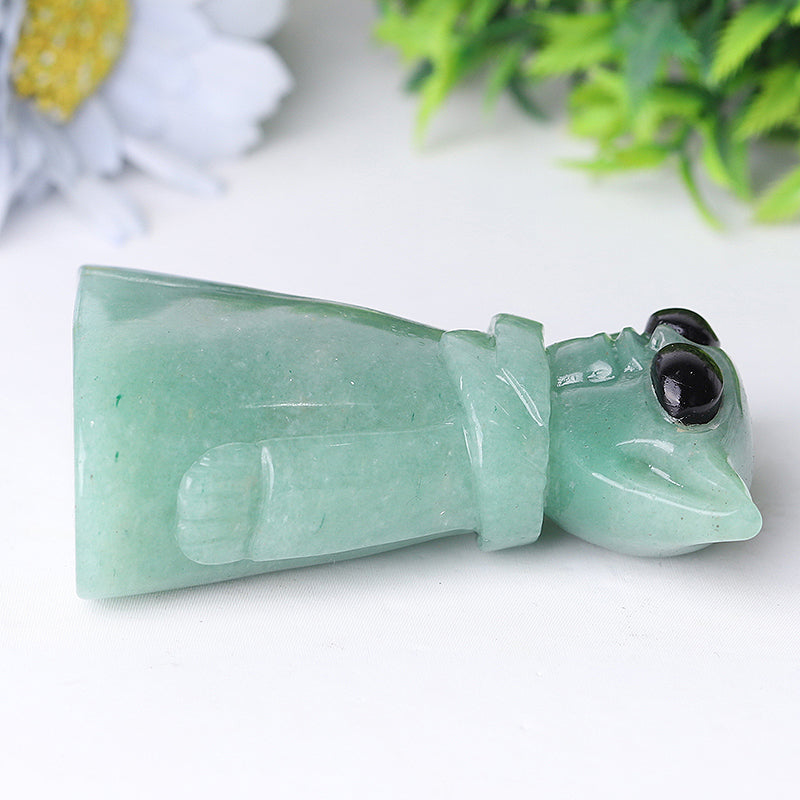 3 Inch Green Aventurine Crystal Figurine Carving