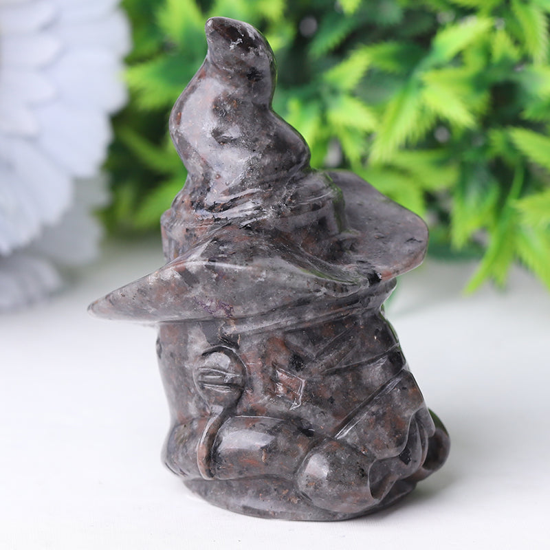 3-inch Yooperlite Wizard Crystal Carving Figurine