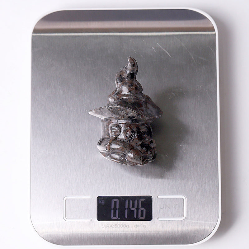 3-inch Yooperlite Wizard Crystal Carving Figurine