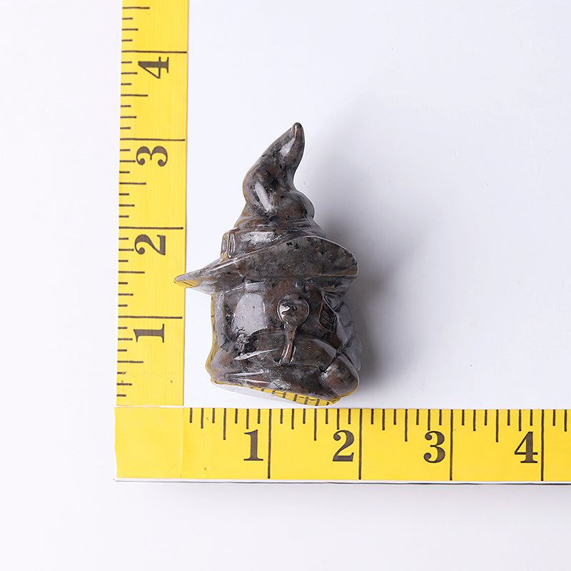 3-inch Yooperlite Wizard Crystal Carving Figurine