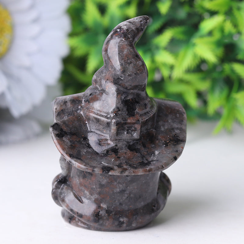 3-inch Yooperlite Wizard Crystal Carving Figurine