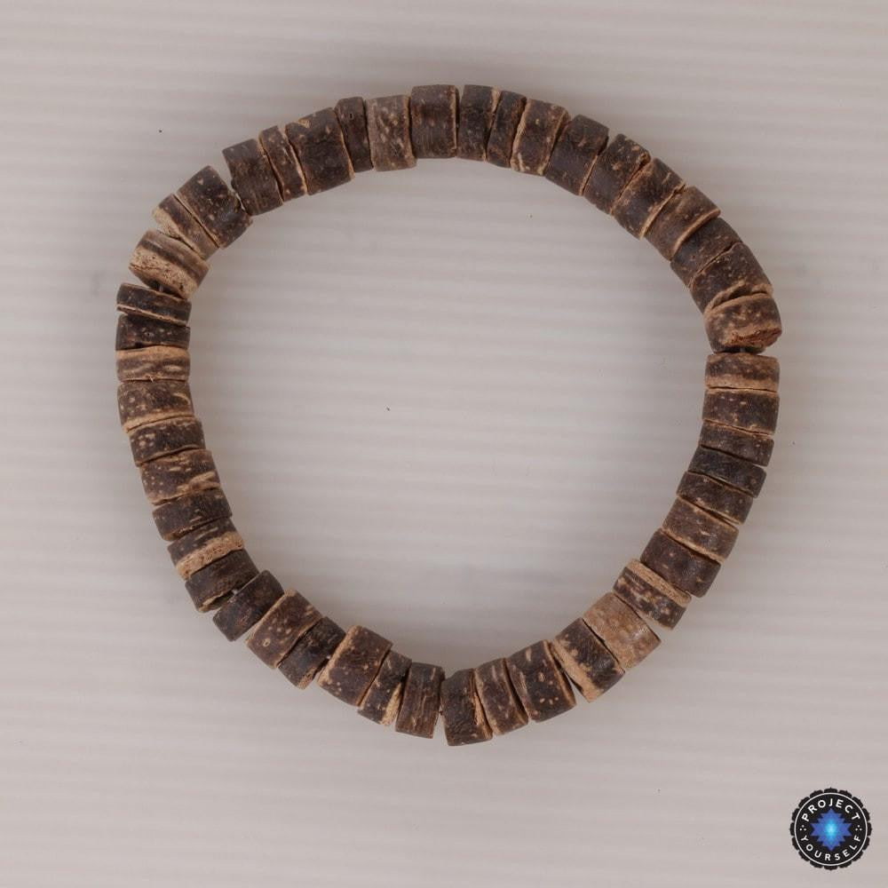 3-teiliges Boho-Armbandset mit Elefanten-Charm aus Stein und Holzperlen