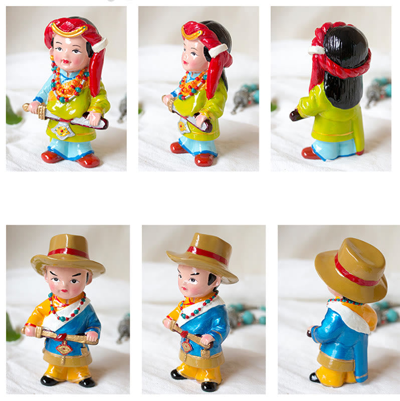 11 cm handbemaltes tibetisches spirituelles Figuren-Ornament