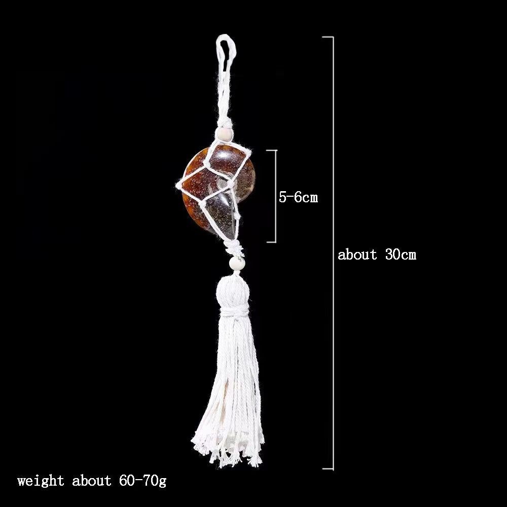 30 cm Ammonit-Hängekristalldekor für Energie im Haus