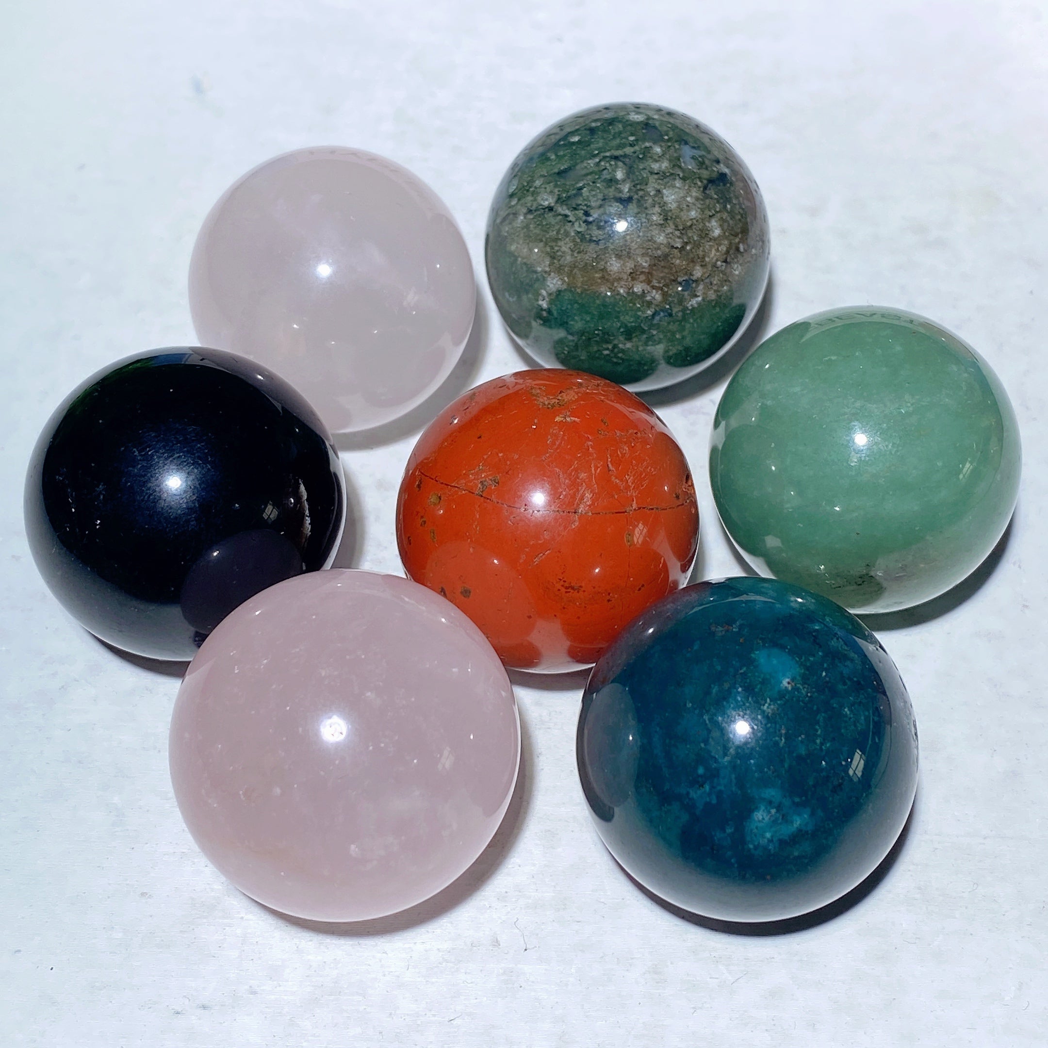 30mm Mixed Crystal Healing Sphere for Energy Balance