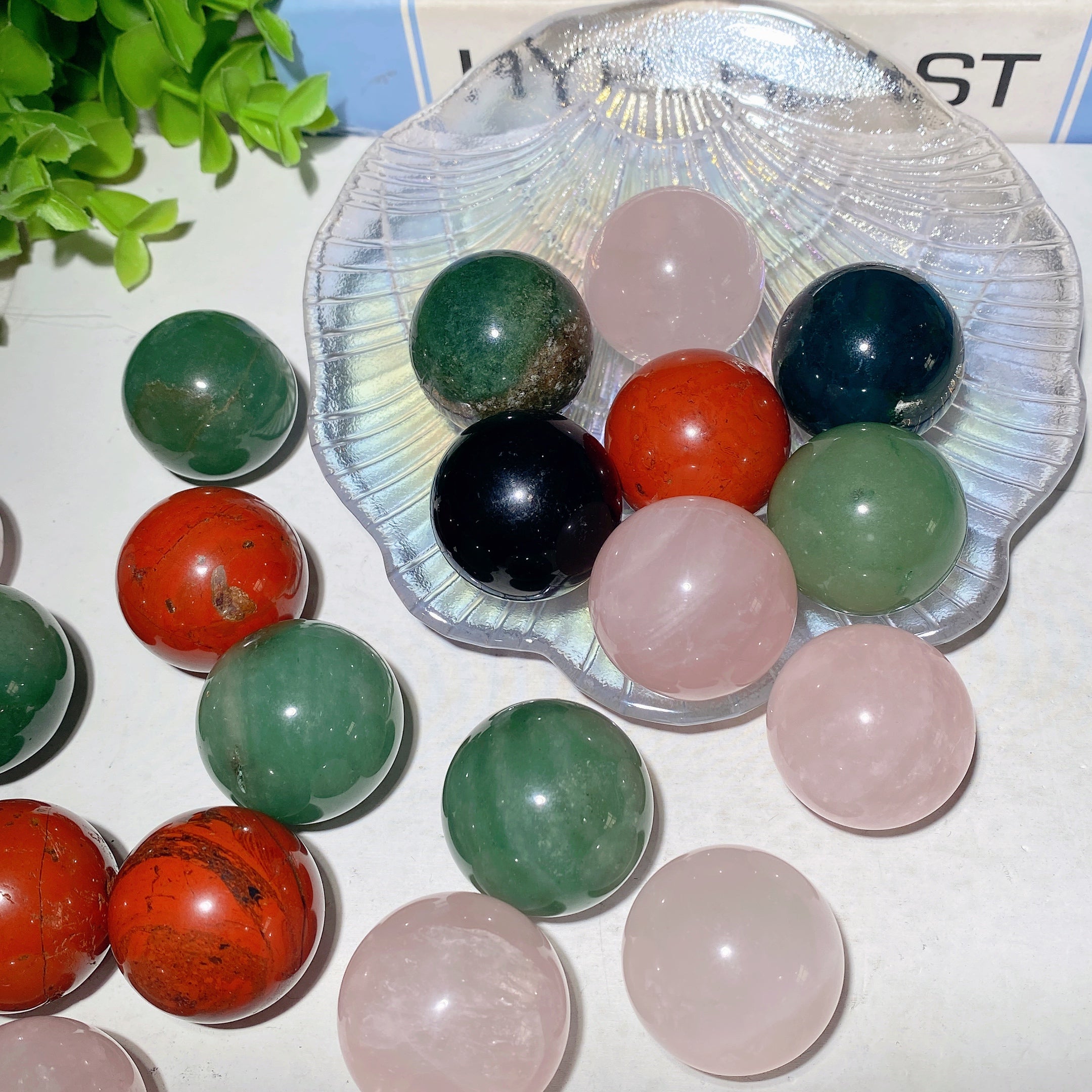 30mm Mixed Crystal Healing Sphere for Energy Balance