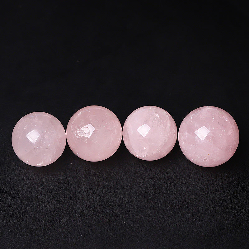 30mm Rose Quartz Crystal Sphere for Healing Meditation
