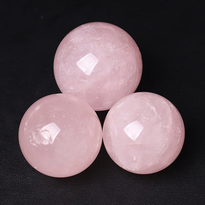 30 mm große Rosenquarz-Kristallkugel für Heilmeditation