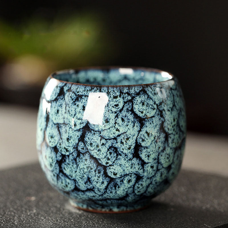 Multicolored Kiln Change Jianzhan Ceramic Tea Cup 110ml