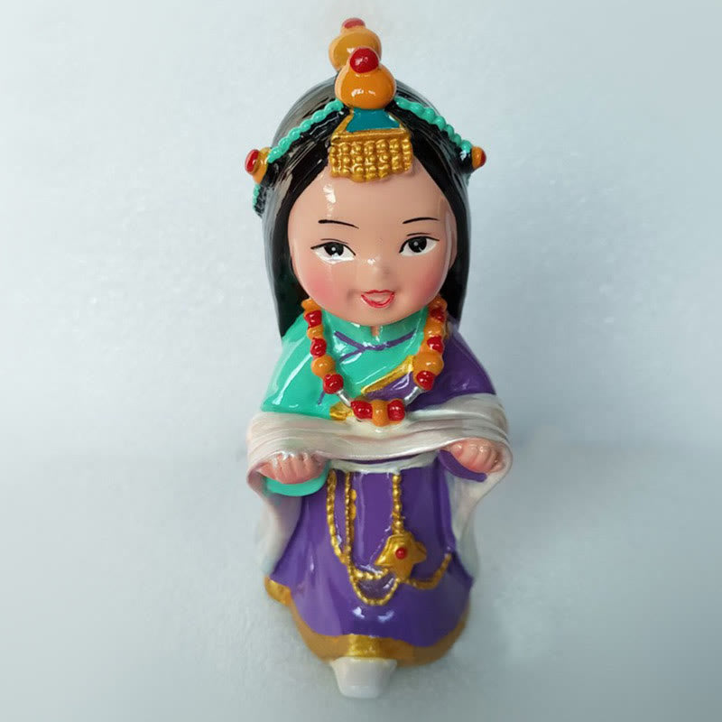 11 cm handbemaltes tibetisches spirituelles Figuren-Ornament