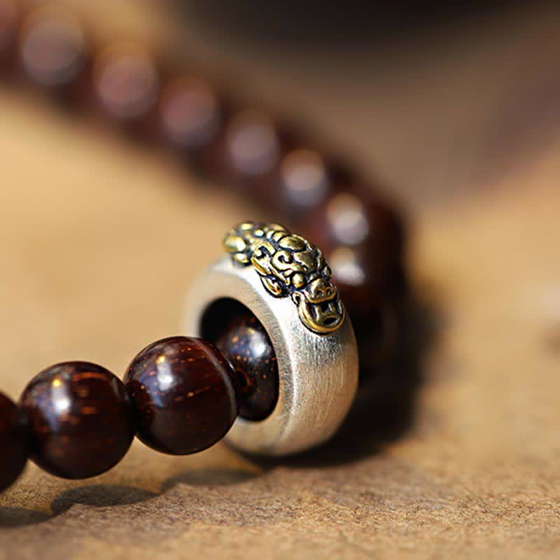 6mm Jade Bracelet with Sandalwood and Gold Star Charm for Protection