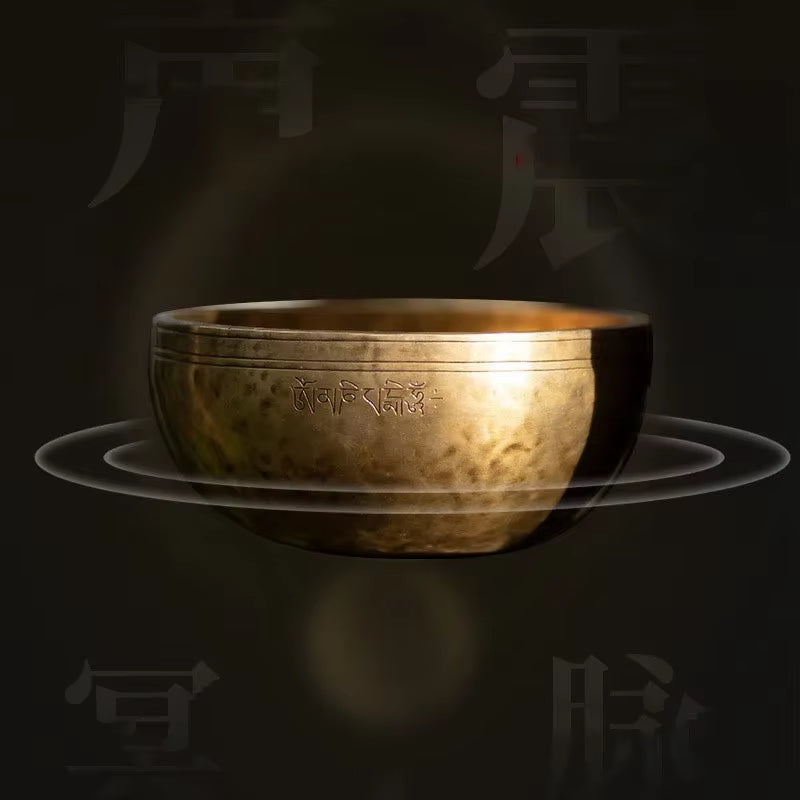 Buddhist Tibetan Singing Bowl Large Handmade Meditation Yoga Nepal Singing Bowls Professional Percussion Instruments Accessories