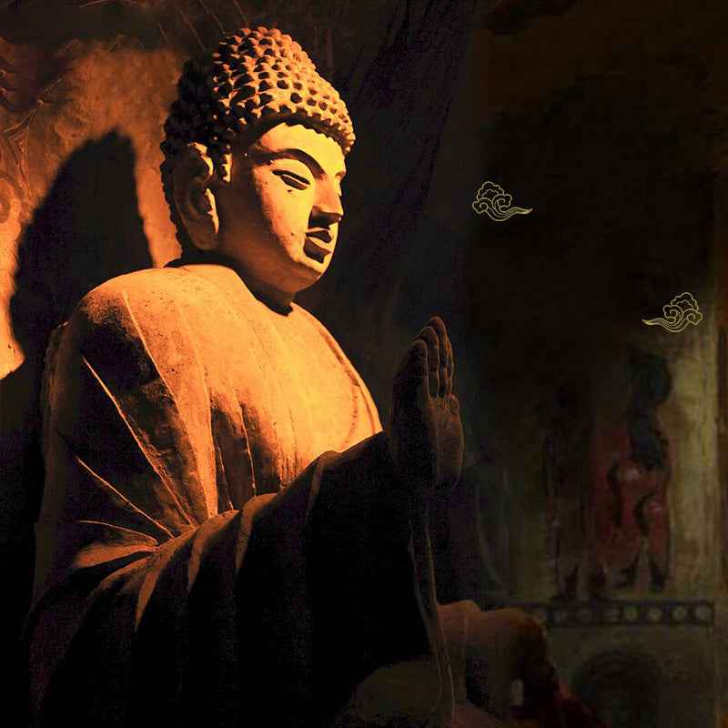 Chinesische Sternzeichen-Adlerholz-Halskette mit Om Mani Padme Hum-Anhänger