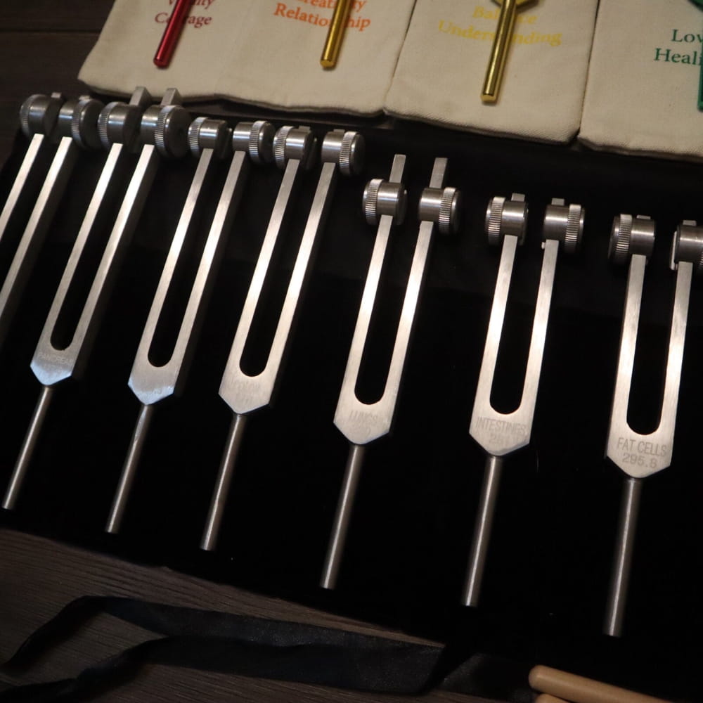 34pc Solfeggio & Chakra Tuning Fork Set - Biofield Vibration - On sale