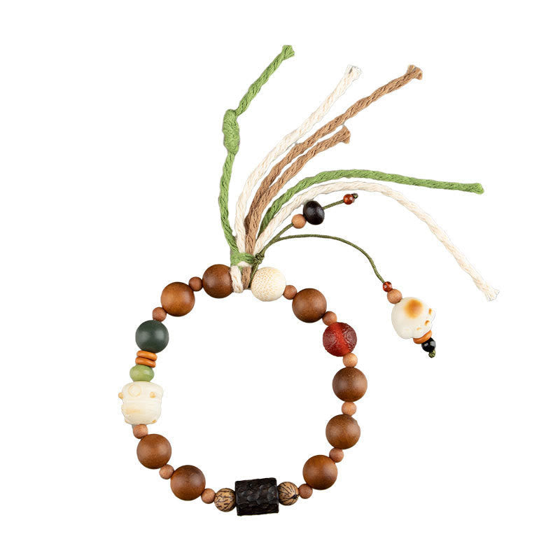 Lightning Strike Wood Spiritual Protection Bracelet 10mm