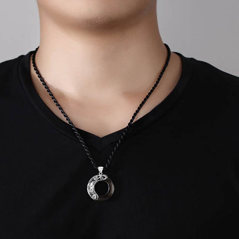 Ice Obsidian Zodiac Pendant Necklace | 12 Constellations Blessing