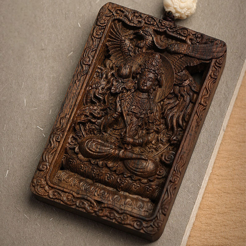 Chinesisches Sternzeichen Adlerholz PiXiu Drache Frieden Halskette Anhänger