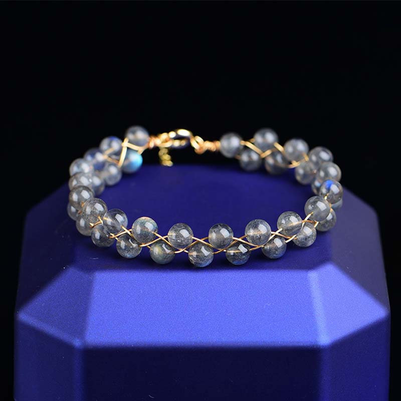 Adjustable Natural Moonstone Love Blessing Bracelet