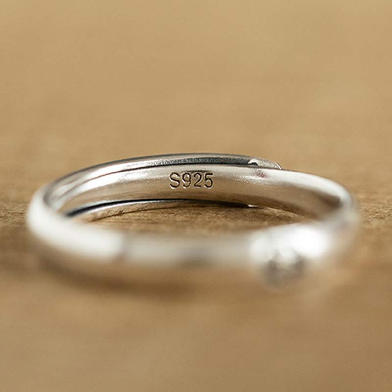 Adjustable 925 Sterling Silver Chinese Zodiac Blessing Ring
