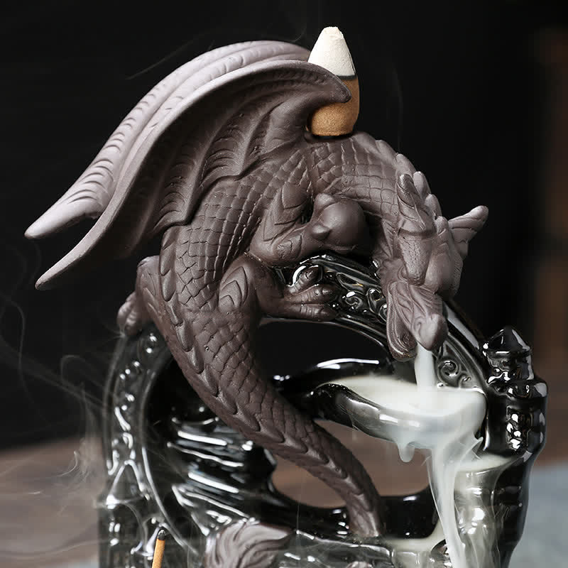 Nordic Ceramic Pterosaur Dragon Backflow Incense Burner
