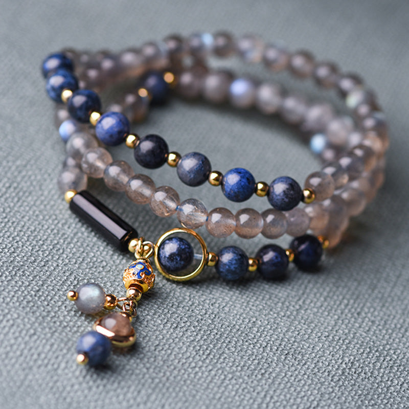 Moonstone Lazurite Calm Healing Bracelet for Positive Energy
