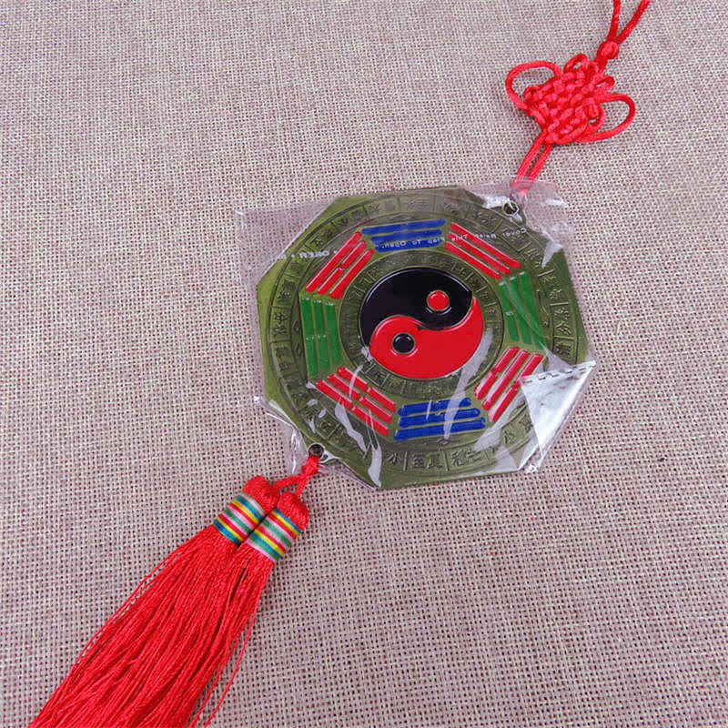 Feng Shui Bagua Map Mirror 10cm Chinese Knot Energy Balance