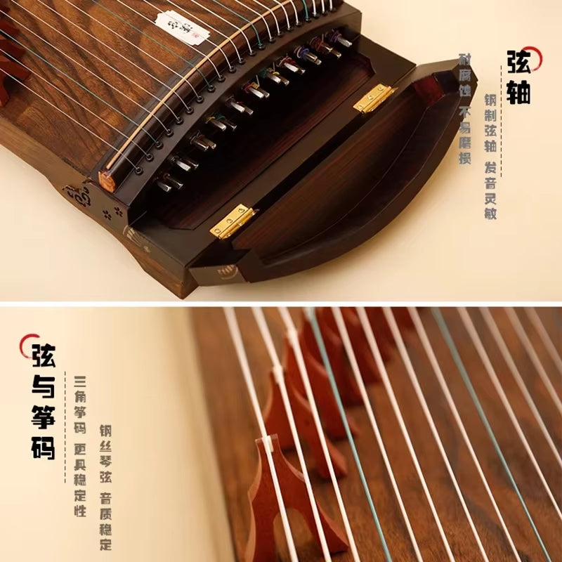 130CM Professional Guzheng 21 Strings Portable Small Zither Handmade Solid Wood Guqin Guzheng Beginner Musical Instruments Gifts