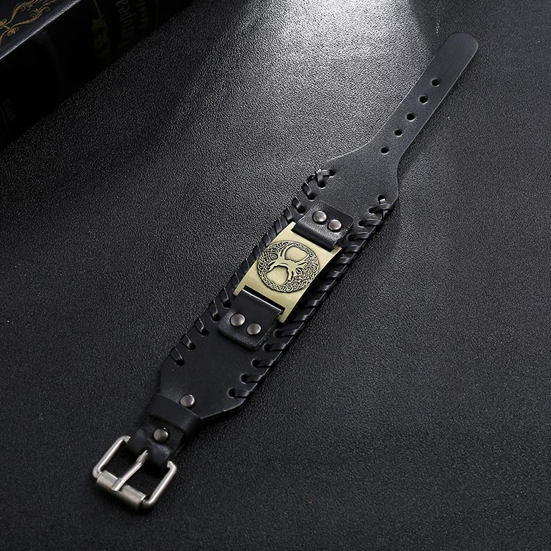 Unisex Tree Of Life Leather Bracelet | Balance & Luck
