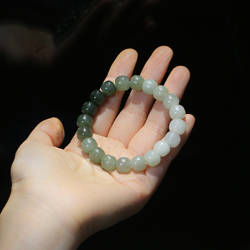 Gradient Jade Luck Blessing Bracelet | Unisex Jade Jewelry