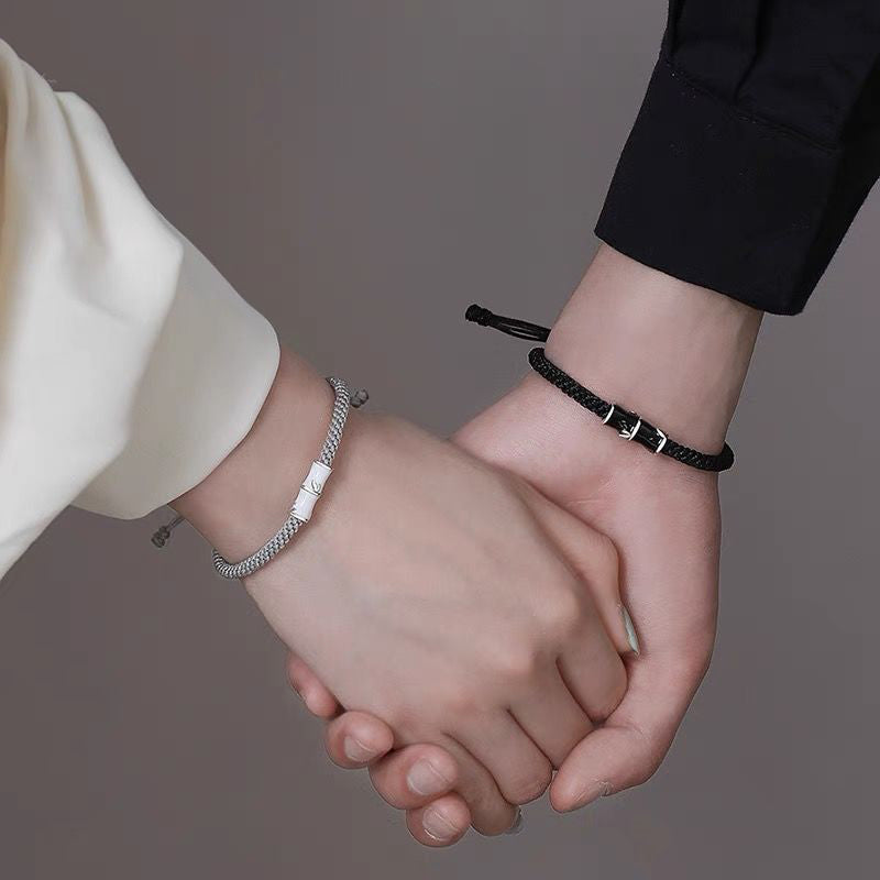 Copper Bamboo Couple Rope Bracelet for Spiritual Healing